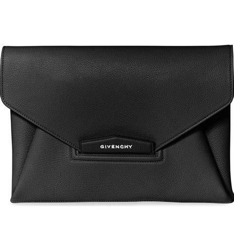 Givenchy Antigona Envelope Clutch Textured Leather (Varied 